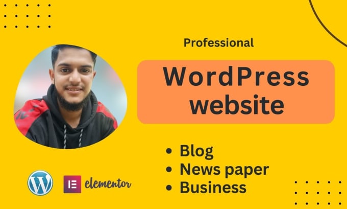 Gig Preview - Create wordpress website wordpress developer wordpress builder using elementor