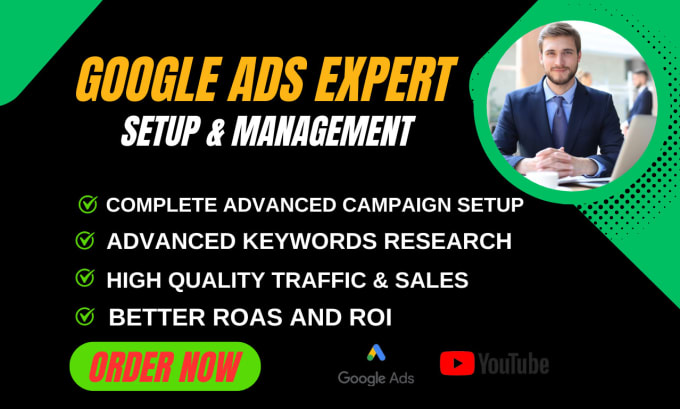 Gig Preview - Setup and manage google ads ppc campaigns, youtube ads