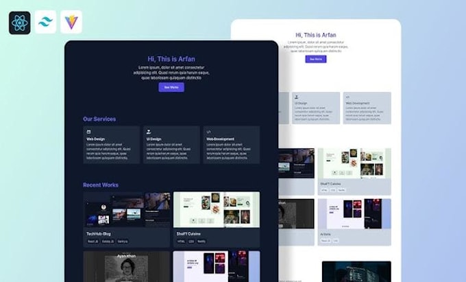 Bestseller - create portfolio website for you using html css js