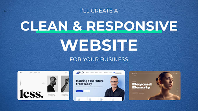 Gig Preview - Design a beautiful custom website for your business