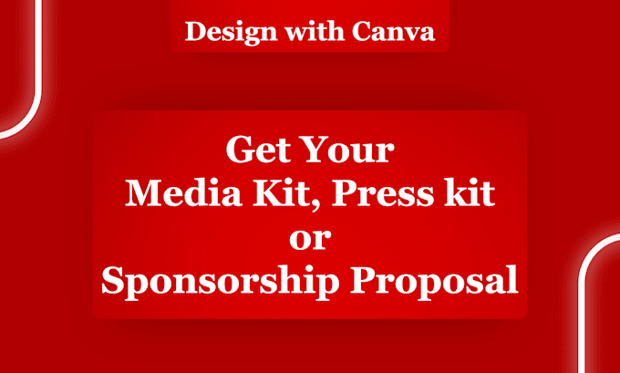 Gig Preview - Do editable canva media kit design