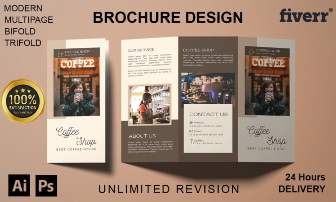 Bestseller - do flyer and bifold trifold brochure design within 24 hours