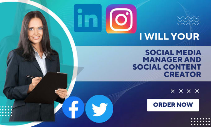 Gig Preview - Be your social media manager and social content creator