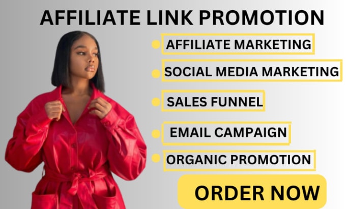 Gig Preview - Do affiliate link promotion clickbank promotion affiliate marketing