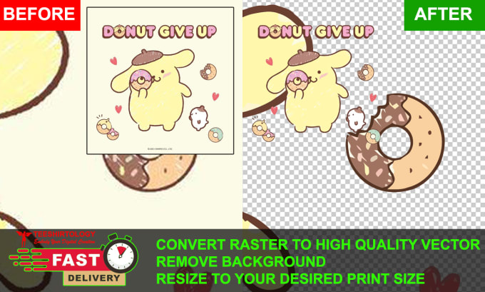 Gig Preview - Convert solid color jpeg raster images to vector and resize