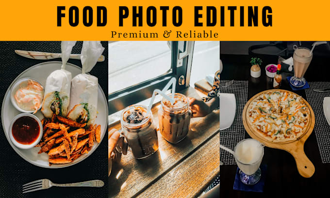 Gig Preview - Do super fast food photo editing lightroom product retouch photoshop