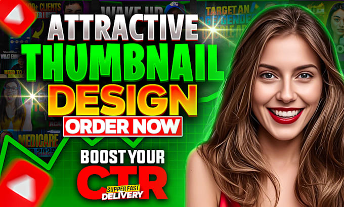 Bestseller - design attractive viral youtube thumbnail in 2hrs