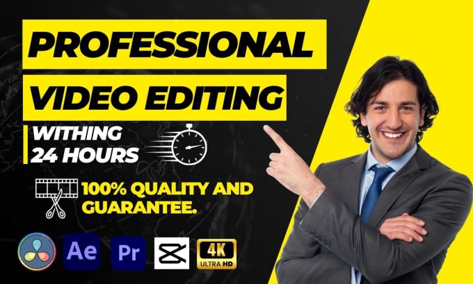 Gig Preview - Do pro video editing for youtube and social media