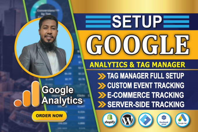 Gig Preview - Setup your google analytics 4, ga4 and tag manager