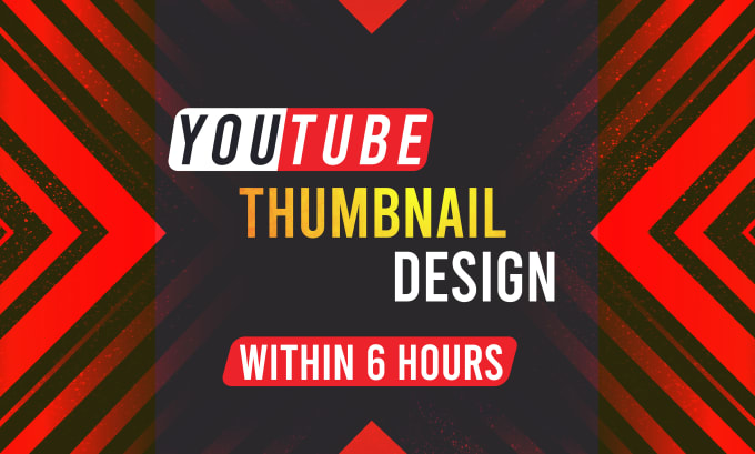 Gig Preview - Design amazing youtube thumbnail in 6 hours