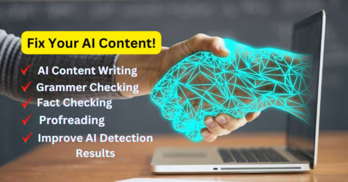 Gig Preview - Manually rewrite your ai content and do ai content editing