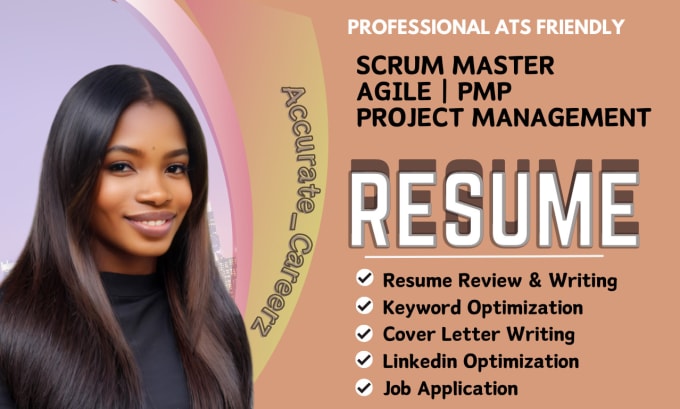 Gig Preview - Write scrum master resume project management pmp agile resume writing