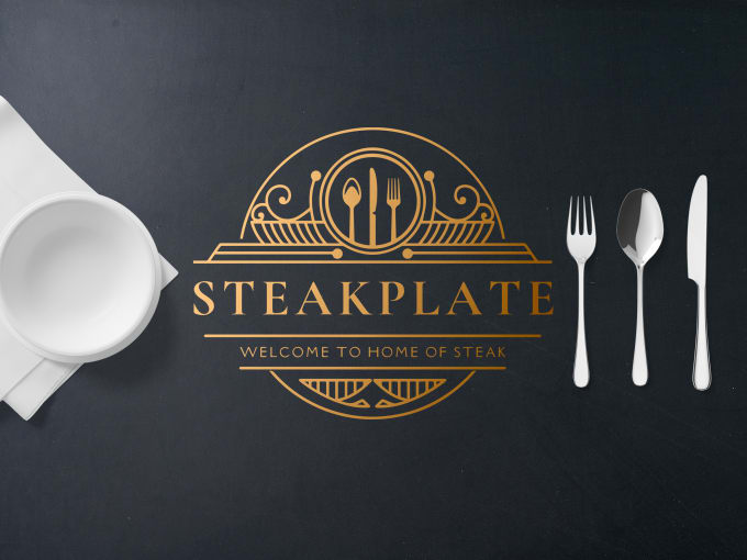 Gig Preview - Create custom minimal restaurant logo design