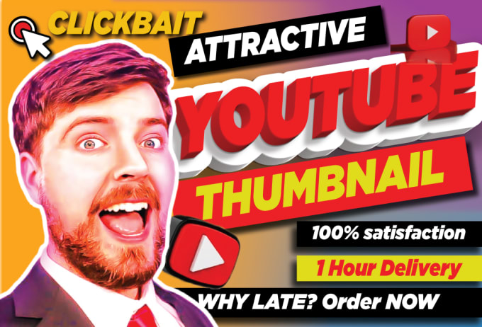 Gig Preview - Design attractive amazing eye catching youtube thumbnail