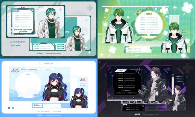 Gig Preview - Design awesome stream overlays for vtuber and streamer