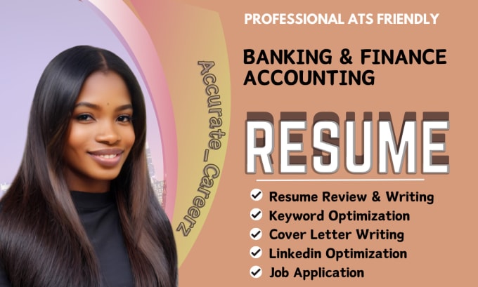 Gig Preview - Banking resume accounting finance investment resume writing