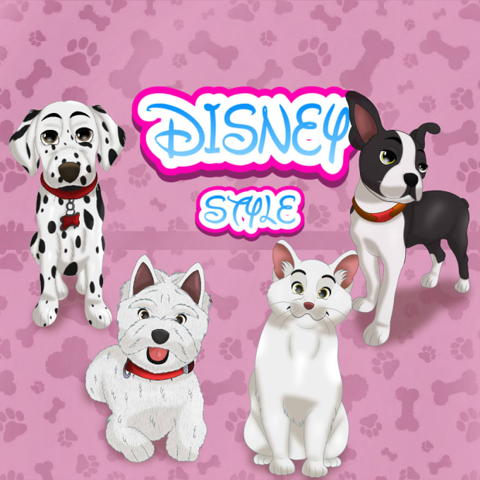 Gig Preview - Draw your pet in full body disney style