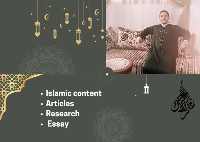 Gig Preview - Write islamic content and research within 24h