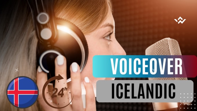 Gig Preview - Record professional icelandic female voiceover