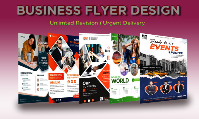 Gig Preview - Do a professional business flyer, event flyer, real estate flyer in 12 hrs