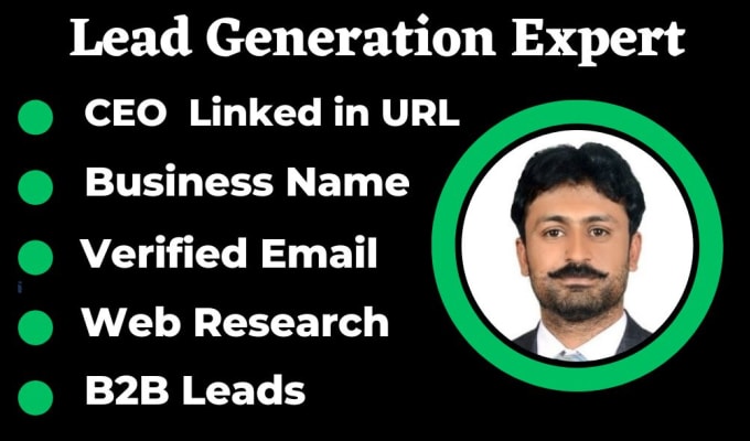 Gig Preview - Be your lead generation and prospect list building expert