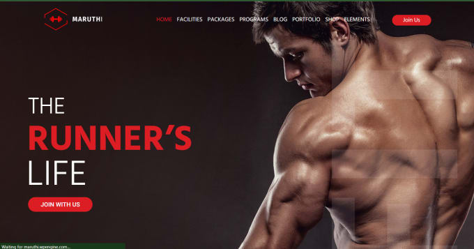 Gig Preview - Create a fitness, gym, sports, yoga and healthcare websites