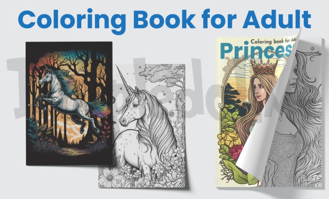 Gig Preview - Create a pages or complete KDP amazon adult coloring book