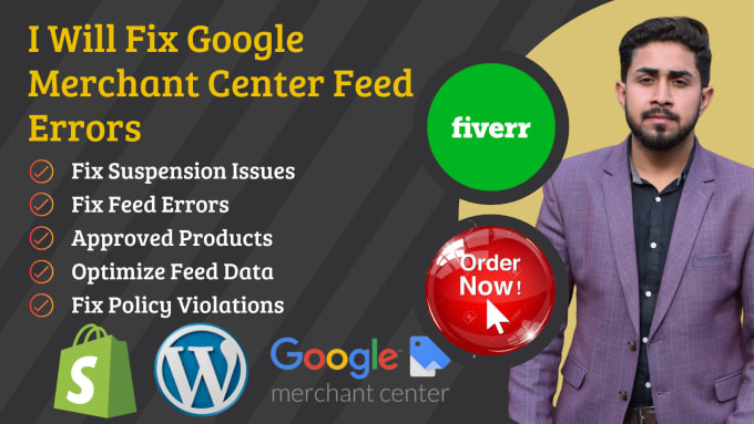 Gig Preview - Fix google merchant center product feed errors