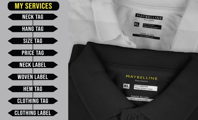 Ayangraphicsbd: I will design clothing tag hang tag clothing label