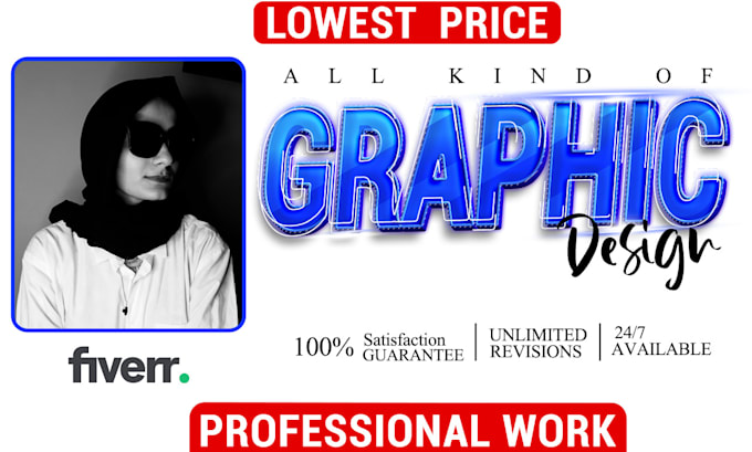 Gig Preview - Be your graphic designer or custom graphics for your brand