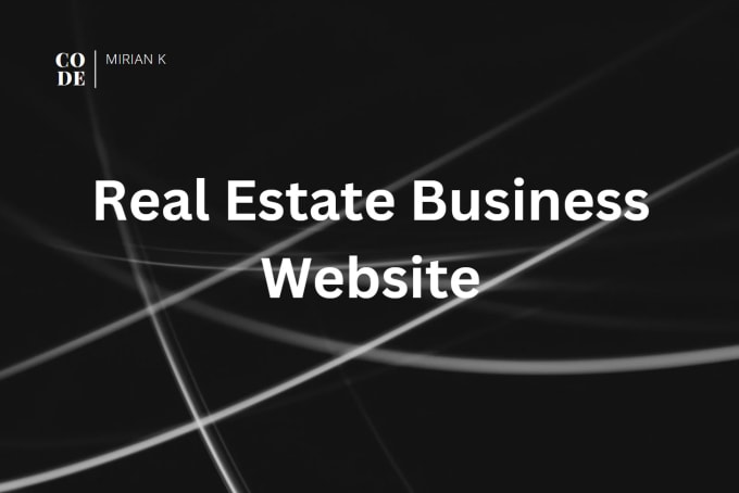 Gig Preview - Develop a real estate website