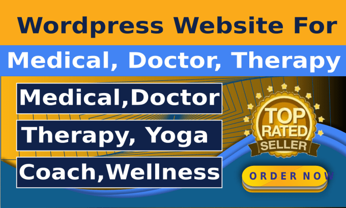 Gig Preview - Create medical, doctor, life coach, therapy, yoga, or wellness wordpress website