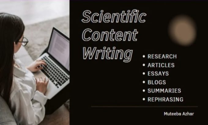 Gig Preview - Do research, write and edit your scientific content to perfection