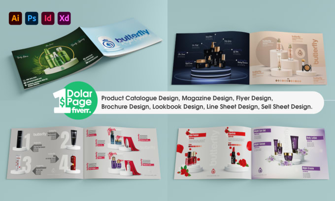 Gig Preview - Design product catalog, magazine, brochure, and lookbook