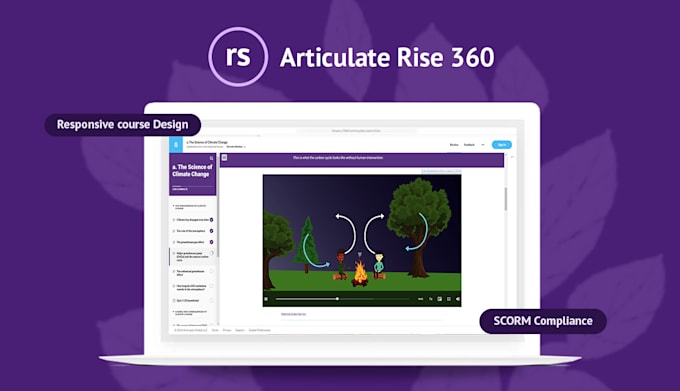 Gig Preview - Develop elearning course in rise 360