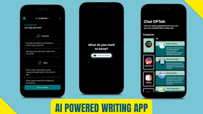 Gig Preview - Create ai powered mobile apps using flutter firebase and chatgpt