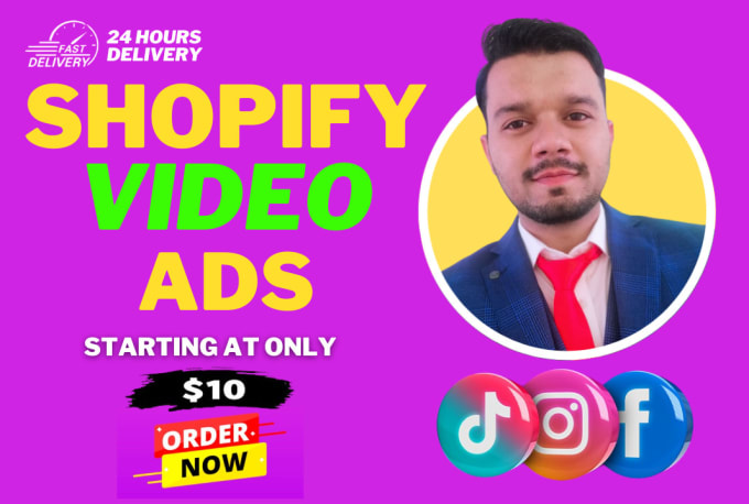 Gig Preview - Create dropshipping facebook video ads