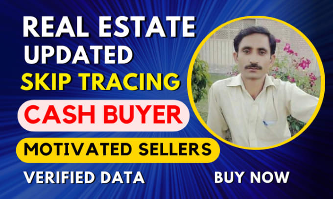 Gig Preview - Do real estate active cash buyer motivated seller leads with skip tracing