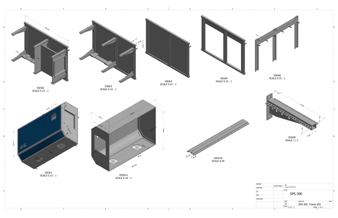 Gig Preview - Design sheet metal parts and enclosure in solidworks