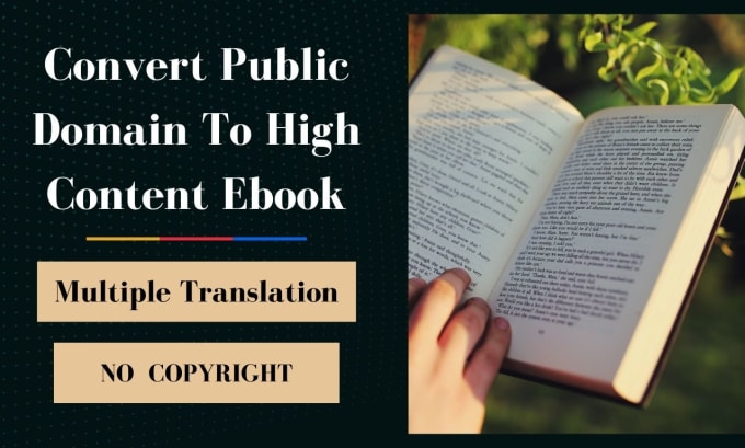 Gig Preview - Convert public domain book to high content ebook copyright free