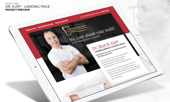 Gig Preview - Design mobile friendly website for dentist