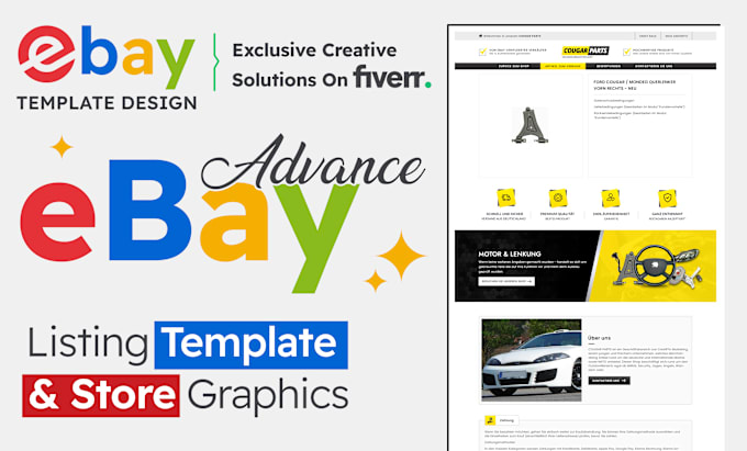 Gig Preview - Custom ebay listing template responsive ebay store