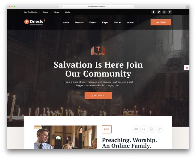 Gig Preview - Design church website, church flyer, church logo, church branding, livestream