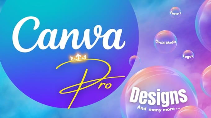 Gig Preview - Create and design anything on canva pro for you