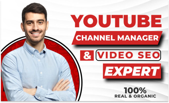 Gig Preview - Be your youtube channel growth manager and video SEO specialist