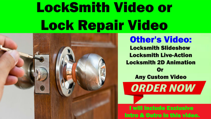 Gig Preview - Create the best locksmith or lock repair ads video for your business