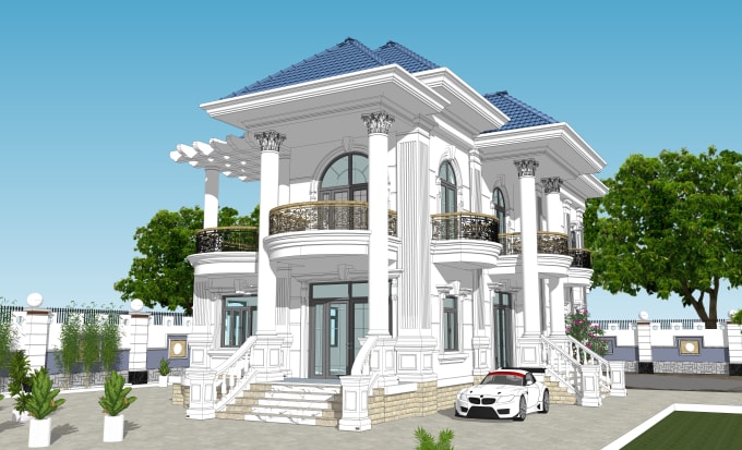 Gig Preview - Do architectural and interior sketchup 3d modeling