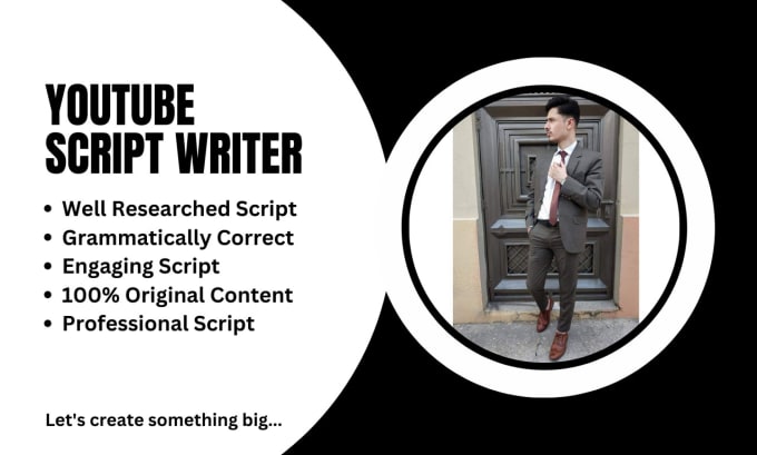 Gig Preview - Write researched youtube script or video script writing