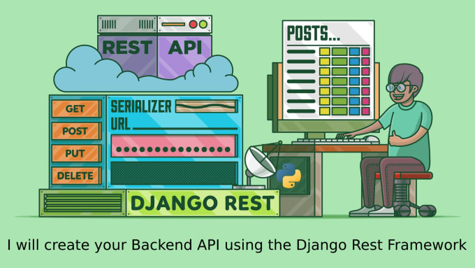 Gig Preview - Create your rest API, admin panel for mobile app with django