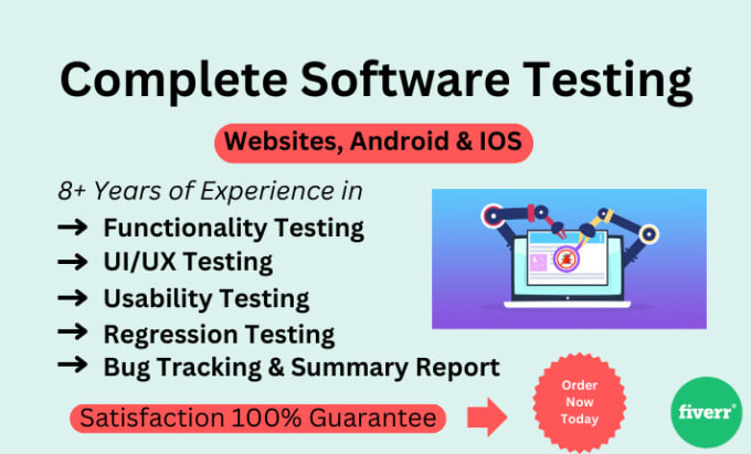 Gig Preview - Do manual testing of your software with bug report